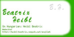 beatrix heibl business card